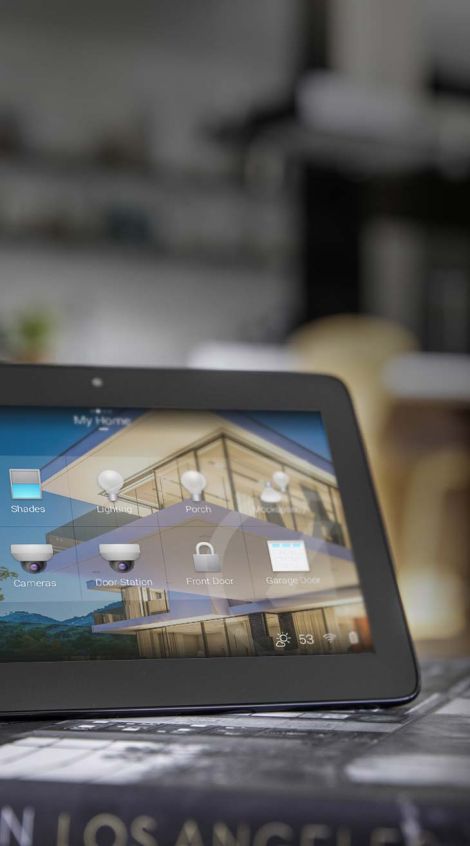 Control4, Ipad, Interface, Blue